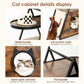 Cat house,end table.Wood cat condo black vintage pet furniture