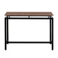 TREXM 5-piece compact bar table with table and stool - modern industrial design (dark brown)