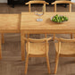 TOPMAX 65" 5-Piece Dining Set with Wheels, Expandable Table, and 4 Small Chairs, Natural Finish