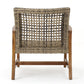 HAMPTON WOOD + WICKER CLUB CHAIR ( set of 2)