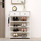 Storage Rack Storage Organiser in the Entryway Economical Home Shoe Rack Multi-Layer Shoe Cabinet (White)