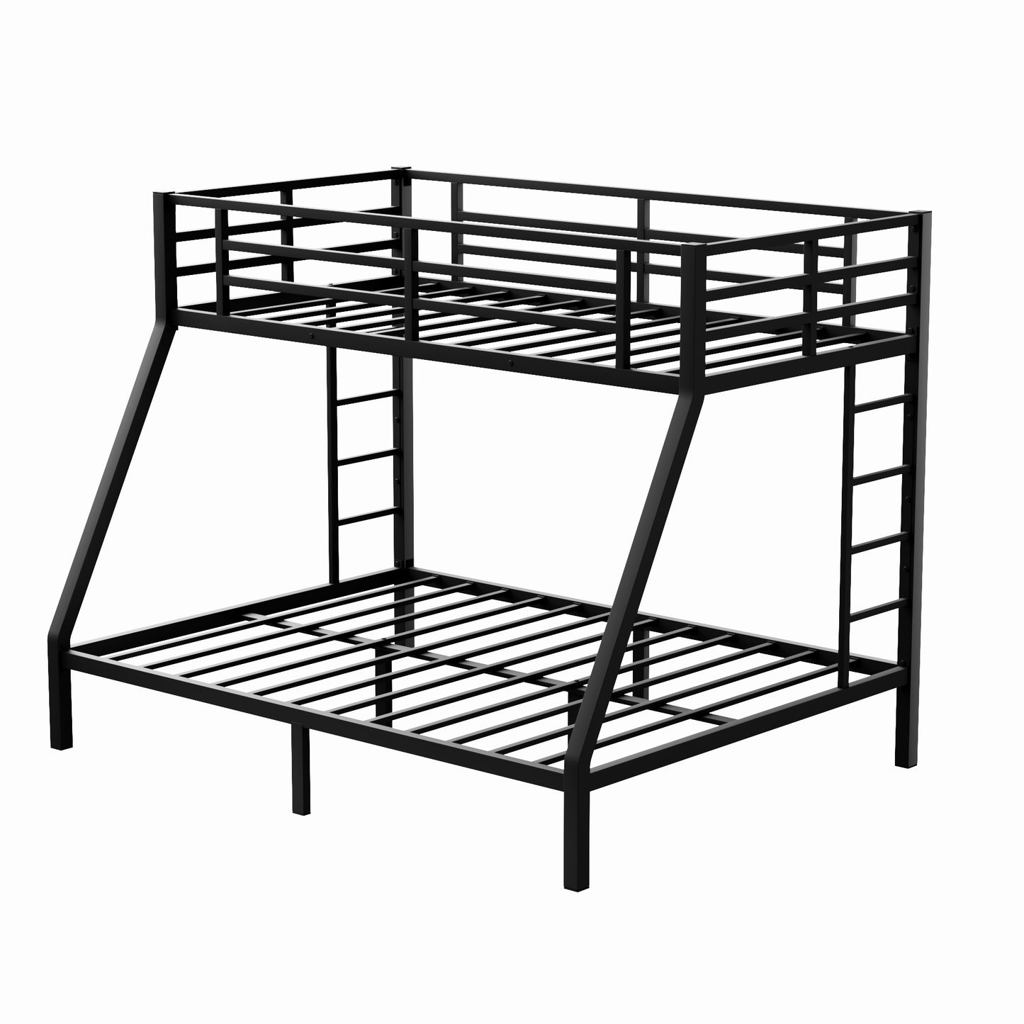 Metal Twin XL over Queen Bunk Bed for Teens and Adults,Space-Saving/Noise Reduced/No Box Spring Needed