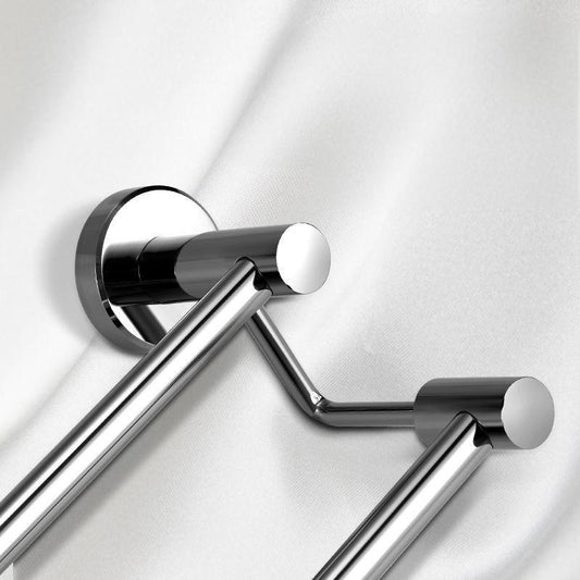 stainless steel towel rack, non perforated, bathroom towel double pole hanging rack, household towel rack