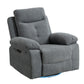 270-Degree Rotating Electric Recliner with LED Light, USB+C Charging Port, and Adjustable Backrest