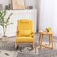 Rocking Chair Upholstered Fabric Rocking Armchair Indoor with High Backrest Glider Chairs and Lumbar Pillow for Living Room