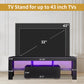 TV stand with Storage 43 inch LED Modern TV Media Console Entertainment Center with Drawer TV cabinet