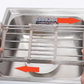 Stainless Steel Adjustable Telescopic Kitchen Over Sink Dish Drying Rack Insert Storage Organizer Fruit Vegetable Tray Drainer