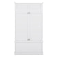 Hall Tree with Storage Shoe Bench, 4-in-1 Design with Coat Racks and 4 Hooks, White Finish