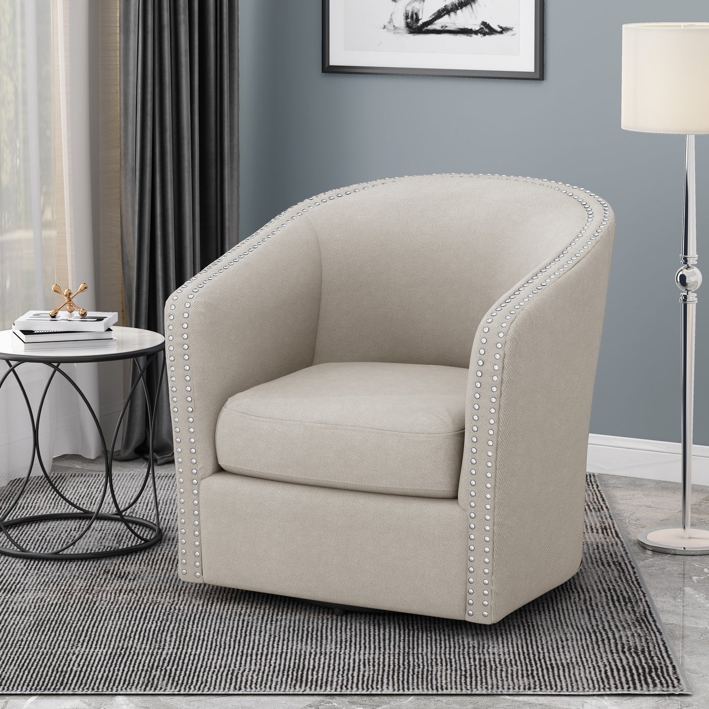 Swivel Chair, Comfortable and Functional Design for Living Rooms and Offices