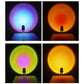 USB Sunset Projector Wall Lamp LED Atmosphere Wall Sconce Light Fixture Rainbow Projection Lamp for Bedroom Art Deccor Lighting