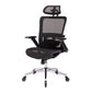 BLACK Ergonomic Mesh Office Chair High Back - Adjustable Headrest with Flip-Up Arms