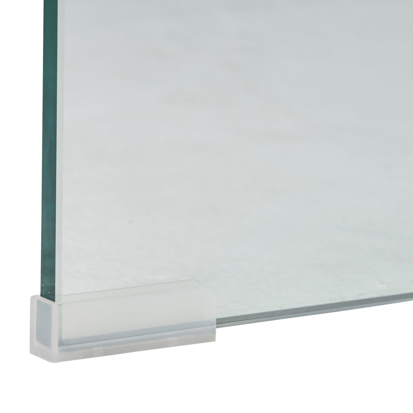 Coffee Table with 12mm Tempered Bent Glass, Elegant Design for Living Rooms