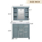 36" Modern Mirror Cabinet with Adjustable Shelves, 2 Soft-Closing Doors, and 6 Drawer Organizers