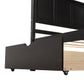 Platform Storage Bed  2 drawers with wheels  Twin Size Frame  Espresso