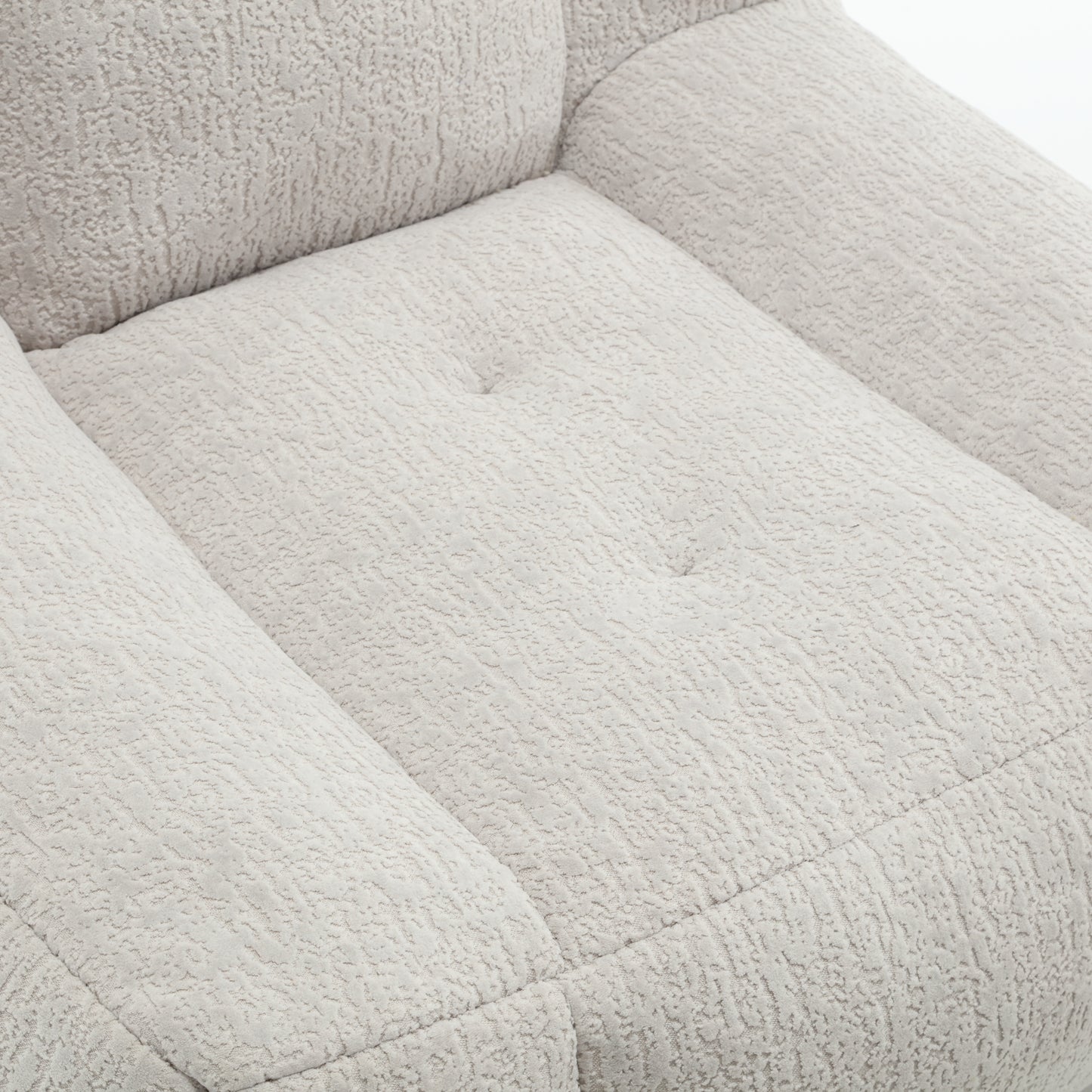 Fluffy bean bag chair Super soft couch chair with memory foam and footstool Indoor modern focus bean bag chair