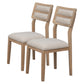 TREXM Classic 6-Piece Dining Set with Table, 4 Upholstered Chairs, and Bench, Natural Wood Wash