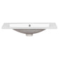 Single Bathroom Basin Sink, Vanity Top Only, 3-Faucet Holes, Resin