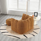 Soft Bean Bag Chair with High Resilient Foam(Chips)for living room and bedroom Comfortable Square Lazy Sofa with Footstool