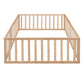 Full Size Wood Daybed Frame with Fence Natural(OLD SKU:WF289662AAM)