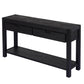 U-STYLE Console Table for Entryways and Hallways, 2 Drawers and 1 Shelf for Living Rooms