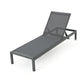 Chaise longue Cape Coral KD, juego de 2 en color gris, ideal para relajarse al aire libre