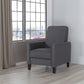 Smoke Fabric Push Back Chair, Elegant Design for Modern Home Décor