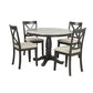 Orisfur 5 Pieces Dining Table and Chairs Set for 4 Persons Kitchen Room Solid Wood Table with 4 Chairs