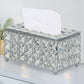 Crystal tissue box, home living room, desktop accessories, paper drawer