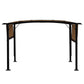 12 x 9 Ft Outdoor Pergola Patio Gazebo,Retractable Shade Canopy,Steel Frame Grape Gazebo,Sunshelter Pergola for Gardens