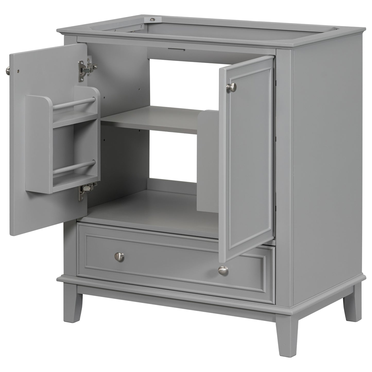 Grey Bathroom Vanity, Modern and Functional Design for Bathrooms with Ample Storage Space