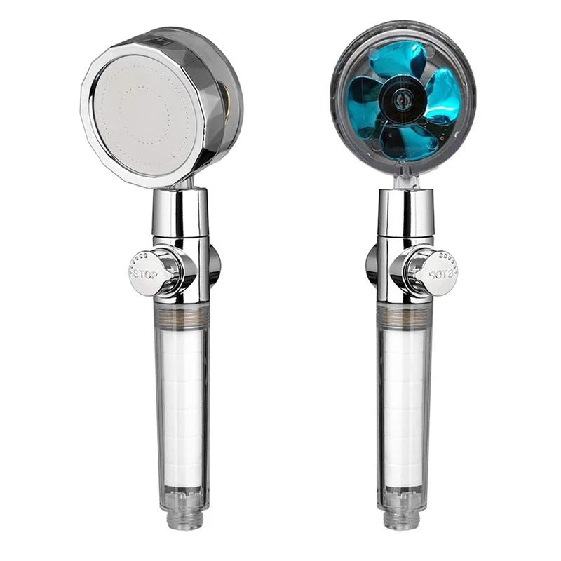 Propeller Shower Turbocharged Shower Head Shower Head Shower One-Button Water-Stop Shower