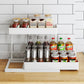 Kitchen L-Shaped Sink Storage Rack, Cabinet Storage Rack, Pull-Out Drawer Basket, Detachable Organizing Rack