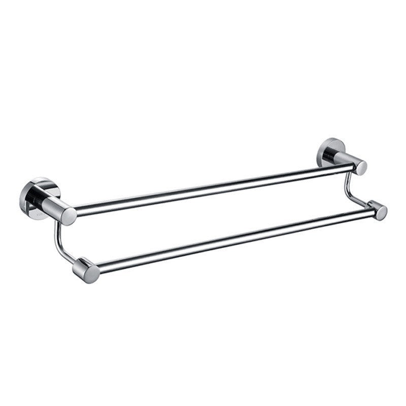 stainless steel towel rack, non perforated, bathroom towel double pole hanging rack, household towel rack