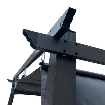 Outdoor Retractable Pergola Gray