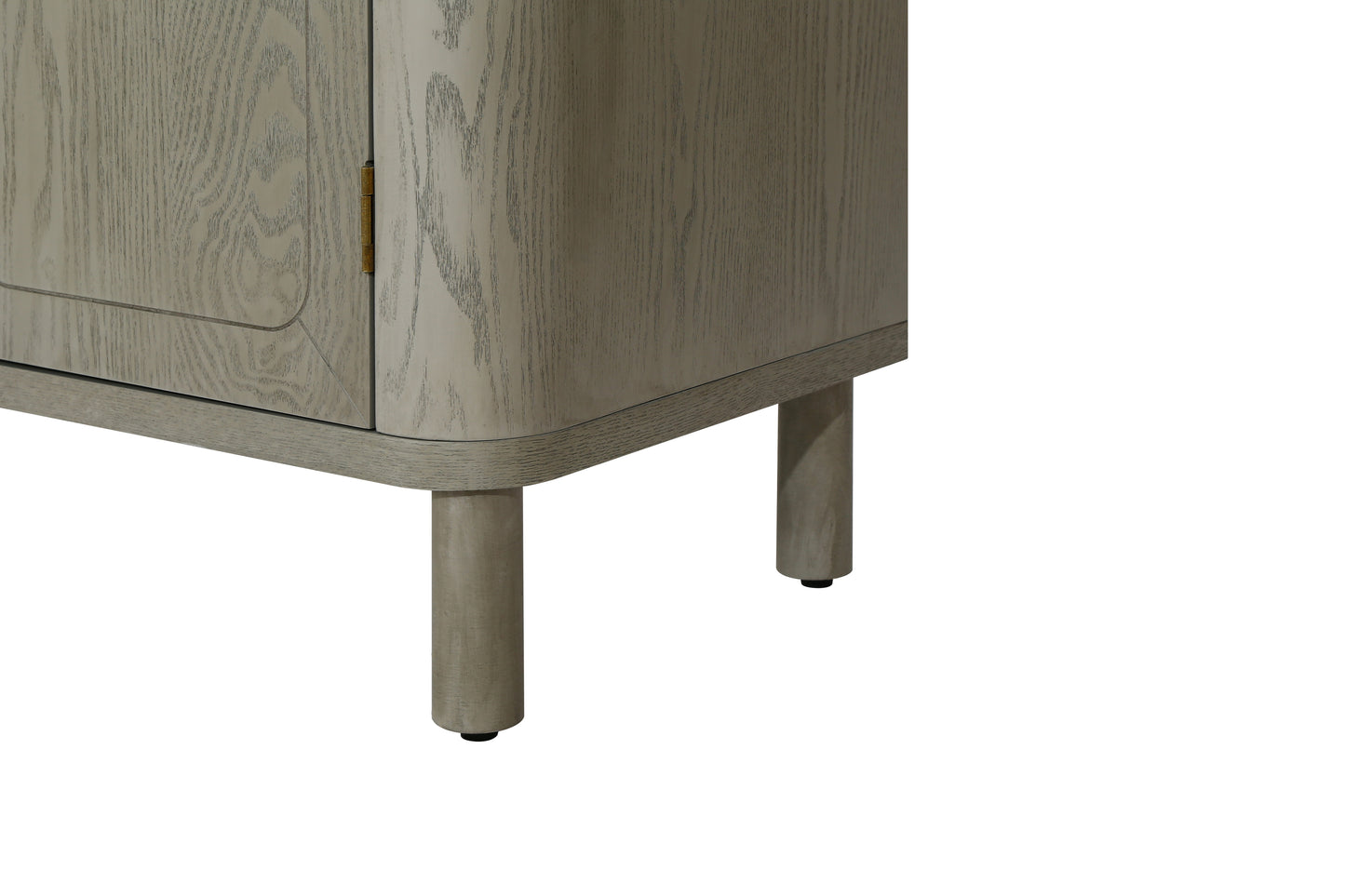 Four Door Storage Cabinet With Curved Countertop