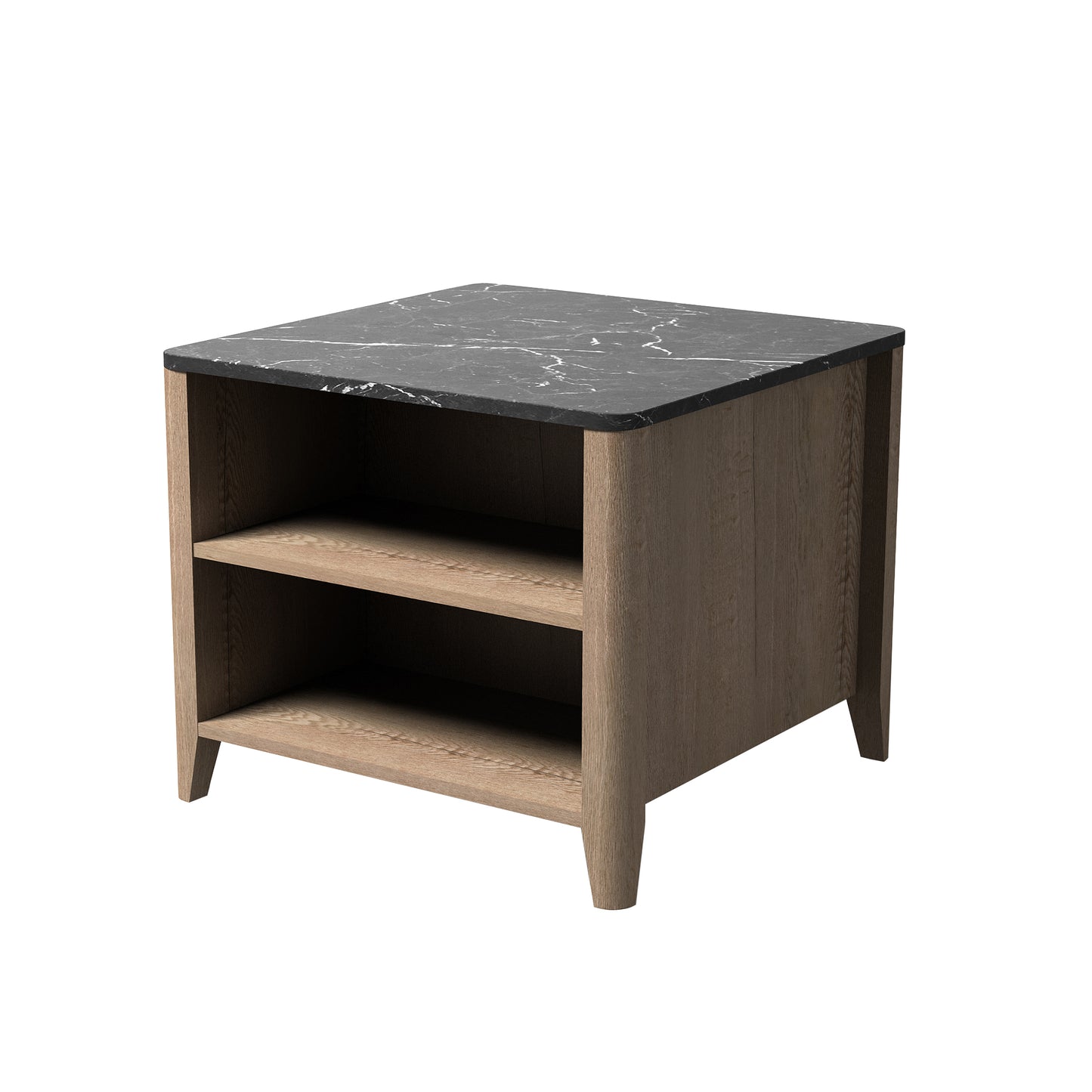 Tobacco Wood Grain Coffee Table Nightstand