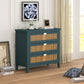 3 Drawer Cabinet Natural rattan American Furniture Suitable for bedroom living room study