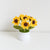 Handmade crocheted small flower potted plants, finished home furnishings, decoration simulation, flower wool knitting, sunflower weaving bouquet