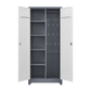 Metal storage cabinets, lockable cleaning tool cabinets, high broom tool organizers, and large storage cabinets in storage store