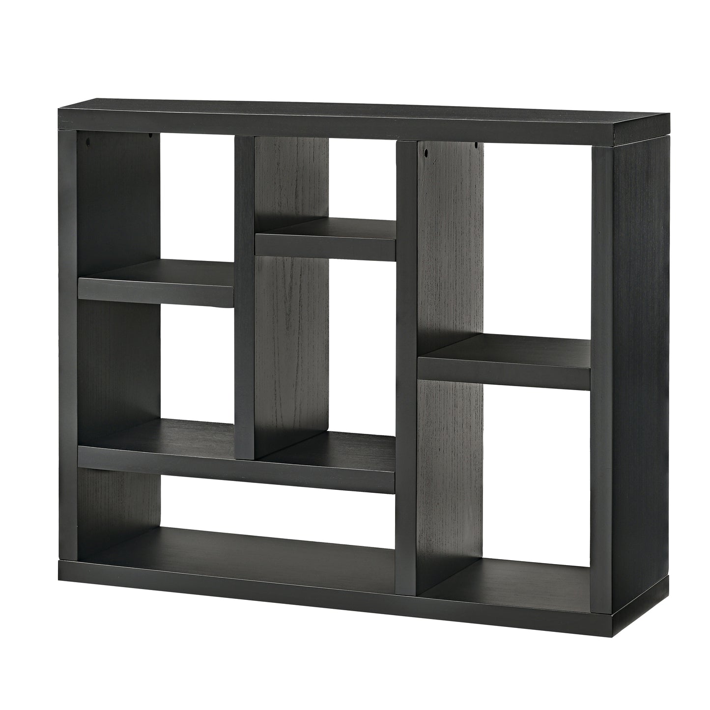 Open Wooden Open Shelf Bookcase Freestanding Display Storage Cabinet with 7 Cube Storage Spaces