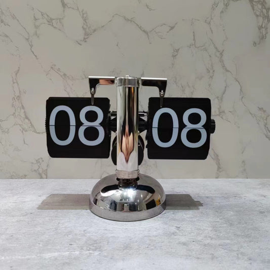 Relojes de mesa retro pequeños con mecanismo de balance automático para sala de estar