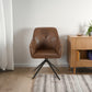 Modern chairs (2 sets) with soft iron leg cushions and comfortable backrest double layered chairs