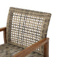 HAMPTON WOOD + WICKER CLUB CHAIR ( set of 2)