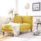 Mid-Century Modern Fabric Corner Lounge Chair Upholstered Indoor Chaise Lounge for Bedroom Change title: