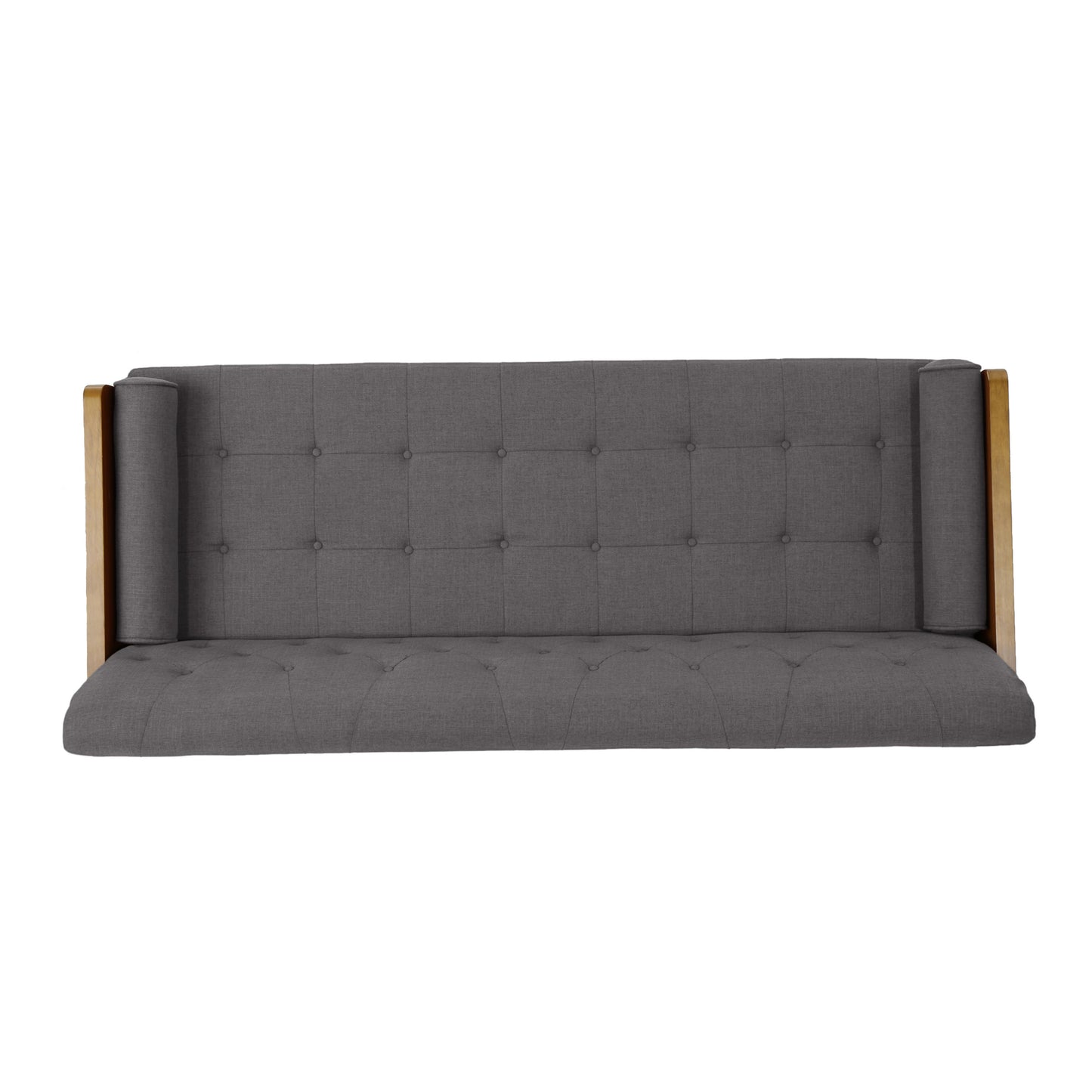 Aidan Mid-Century Modern Tufted Fabric Sofa, Timeless Design for Living Rooms and Apartments