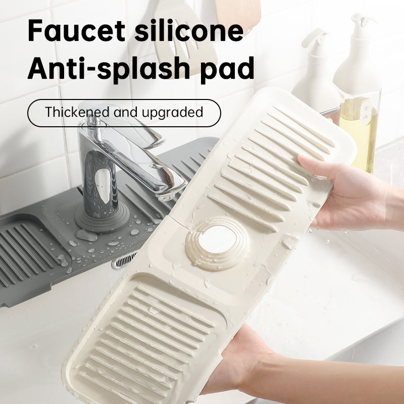 Silicone Drain Pad Faucet Drain Pad Kitchen Countertop Sink Drain Splash Proof Device