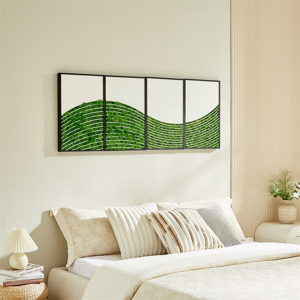 WaveMoss Metal Wall Art4pcs Set