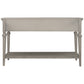 TREXM Classic Retro Style Console Table with Three Top Drawers and Open Style Bottom Shelf (Gray Wash)