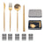 304 stainless steel portable tableware steak knife fork spoon chopsticks detachable folding tableware set