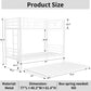 Heavy-duty Sturdy Meta Twin over Twin with Trundle Bunk Bed/l/ Noise Reduced/ Safety Guardrail/No Box Spring Needed,White